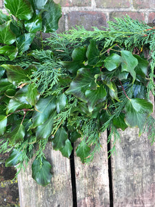 Ivy and conifer garland